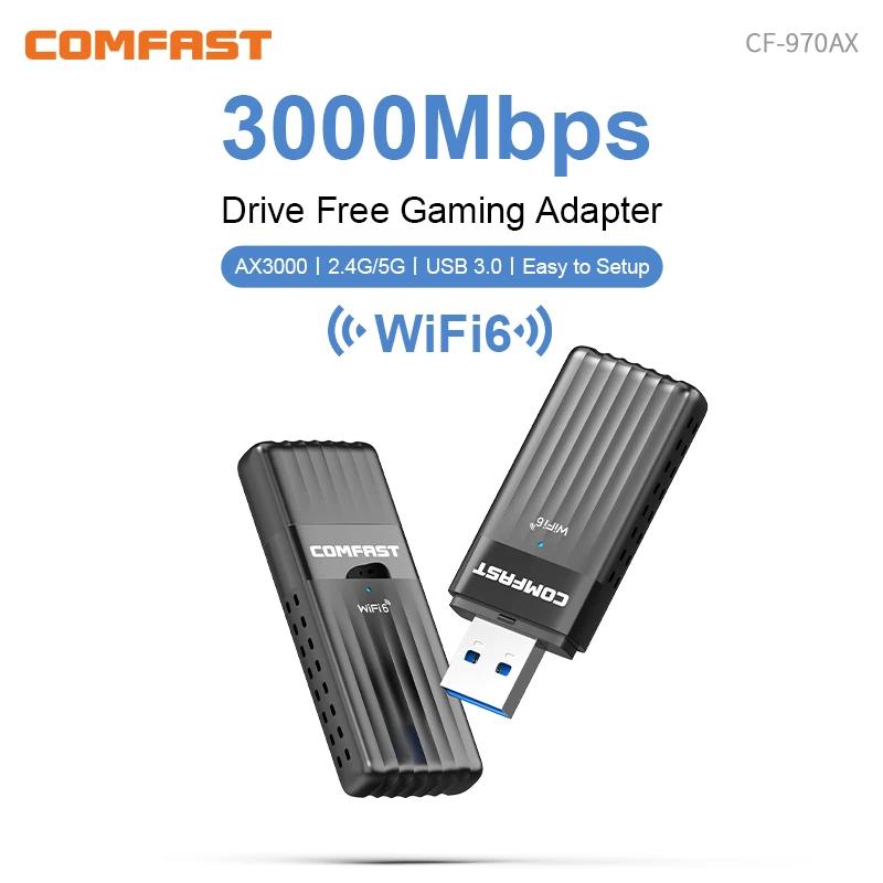 Wifi6 Usb Wifi  5 Ghz 8832CU   Ʈũ ī USB3.0 3000Mbps WPA3 ̹  Win10/11 ũž Pc Wifi ׳